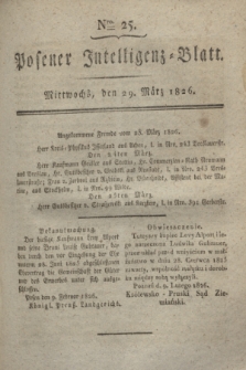 Posener Intelligenz-Blatt. 1826, Nro. 25 (29 März) + dod.