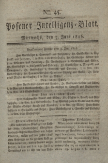 Posener Intelligenz-Blatt. 1826, Nro. 45 (7 Juni) + dod.