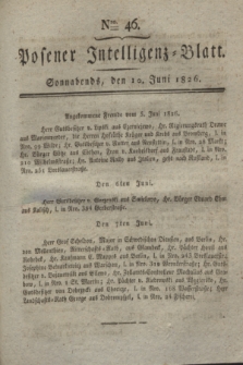 Posener Intelligenz-Blatt. 1826, Nro. 46 (10 Juni) + dod.