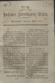 Posener Intelligenz-Blatt. 1826, Nro. 59 (26 Juli) + dod.