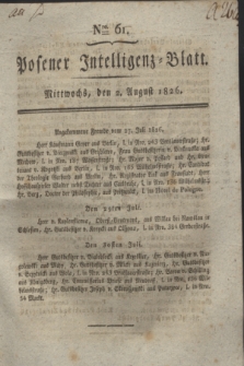 Posener Intelligenz-Blatt. 1826, Nro. 61 (2 August) + dod.