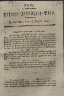Posener Intelligenz-Blatt. 1826, Nro. 68 (26 August) + dod.