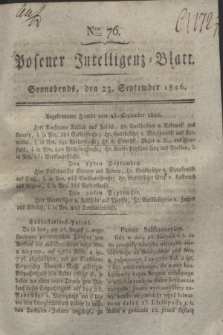 Posener Intelligenz-Blatt. 1826, Nro. 76 (23 September) + dod.