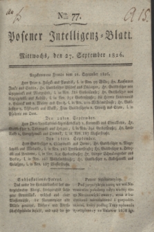 Posener Intelligenz-Blatt. 1826, Nro. 77 (27 September) + dod.