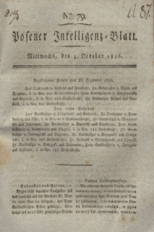 Posener Intelligenz-Blatt. 1826, Nro. 79 (4 October) + dod.