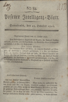 Posener Intelligenz-Blatt. 1826, Nro. 84 (21 October) + dod.