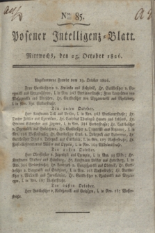 Posener Intelligenz-Blatt. 1826, Nro. 85 (25 October) + dod.