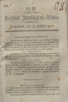Posener Intelligenz-Blatt. 1826, Nro. 86 (28 October) + dod.