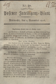 Posener Intelligenz-Blatt. 1826, Nro. 87 (1 November) + dod.