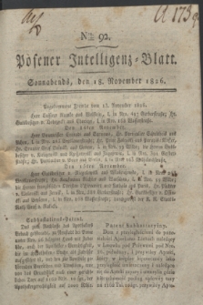 Posener Intelligenz-Blatt. 1826, Nro. 92 (18 November) + dod.