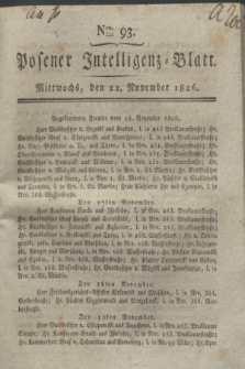 Posener Intelligenz-Blatt. 1826, Nro. 93 (22 November) + dod.