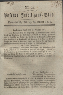 Posener Intelligenz-Blatt. 1826, Nro. 94 (25 November) + dod.