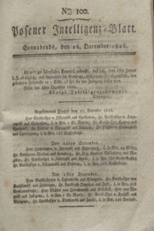 Posener Intelligenz-Blatt. 1826, Nro. 100 (16 December) + dod.