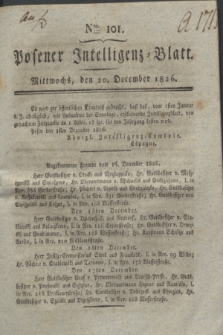 Posener Intelligenz-Blatt. 1826, Nro. 101 (20 December) + dod.