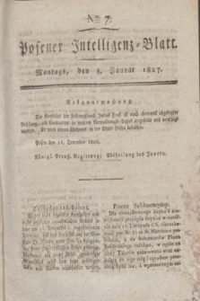 Posener Intelligenz-Blatt. 1827, Nro. 7 (8 Januar)