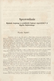 [Kadencja II, sesja II, al. 38] Alegata do Sprawozdań Stenograficznych z Drugiej Sesji Drugiego Peryodu Sejmu Galicyjskiego z roku 1868. Alegat 38