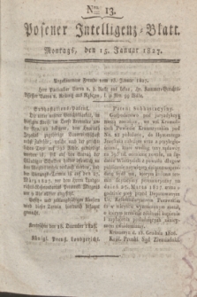 Posener Intelligenz-Blatt. 1827, Nro. 13 (15 Januar)