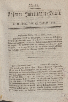 Posener Intelligenz-Blatt. 1827, Nro. 22 (25 Januar)