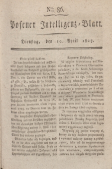 Posener Intelligenz-Blatt. 1827, Nro. 86 (10 April)