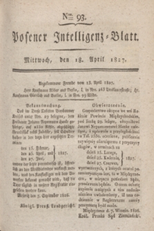 Posener Intelligenz-Blatt. 1827, Nro. 93 (18 April)