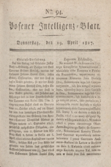 Posener Intelligenz-Blatt. 1827, Nro. 94 (19 April) + dod.