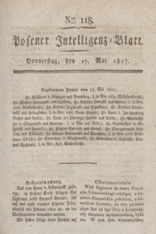Posener Intelligenz-Blatt. 1827, Nro. 118 (17 Mai) + dod.