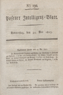 Posener Intelligenz-Blatt. 1827, Nro. 130 (31 Mai)