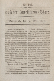 Posener Intelligenz-Blatt. 1827, Nro. 138 (9 Juni) + dod.