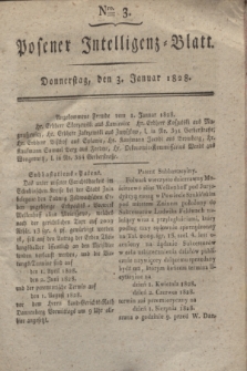 Posener Intelligenz-Blatt. 1828, Nro. 3 (3 Januar)