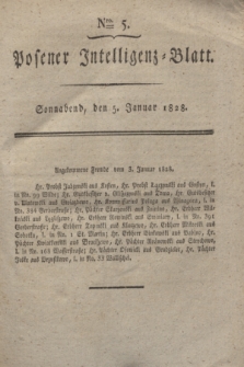 Posener Intelligenz-Blatt. 1828, Nro. 5 (5 Januar)