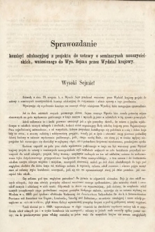 [Kadencja II, sesja II, al. 42] Alegata do Sprawozdań Stenograficznych z Drugiej Sesji Drugiego Peryodu Sejmu Galicyjskiego z roku 1868. Alegat 42