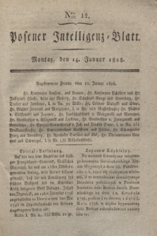 Posener Intelligenz-Blatt. 1828, Nro. 12 (14 Januar)