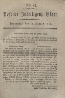 Posener Intelligenz-Blatt. 1828, Nro. 15 (17 Januar)