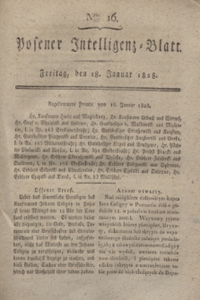 Posener Intelligenz-Blatt. 1828, Nro. 16 (18 Januar)