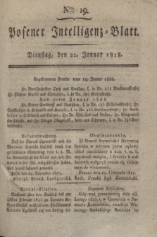 Posener Intelligenz-Blatt. 1828, Nro. 19 (22 Januar)