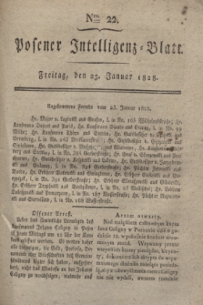 Posener Intelligenz-Blatt. 1828, Nro. 22 (25 Januar)