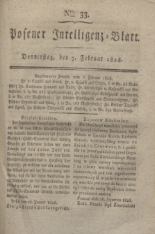 Posener Intelligenz-Blatt. 1828, Nro. 33 (7 Februar) + dod.