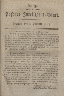 Posener Intelligenz-Blatt. 1828, Nro. 34 (8 Februar)