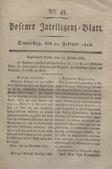 Posener Intelligenz-Blatt. 1828, Nro. 45 (21 Februar)