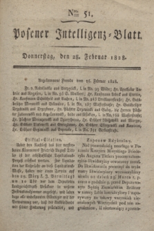 Posener Intelligenz-Blatt. 1828, Nro. 51 (28 Februar)