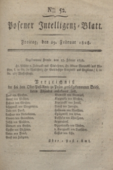 Posener Intelligenz-Blatt. 1828, Nro. 52 (29 Februar)