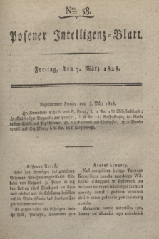 Posener Intelligenz-Blatt. 1828, Nro. 58 (7 März) + dod.