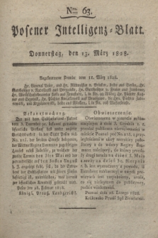 Posener Intelligenz-Blatt. 1828, Nro. 63 (13 März) + dod.