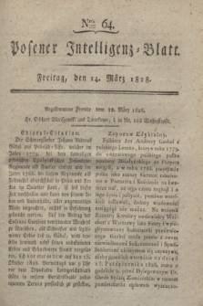 Posener Intelligenz-Blatt. 1828, Nro. 64 (14 März)
