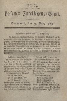 Posener Intelligenz-Blatt. 1828, Nro. 65 (15 März)