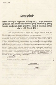 [Kadencja II, sesja II, al. 44] Alegata do Sprawozdań Stenograficznych z Drugiej Sesji Drugiego Peryodu Sejmu Galicyjskiego z roku 1868. Alegat 44