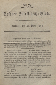 Posener Intelligenz-Blatt. 1828, Nro. 78 (31 März)