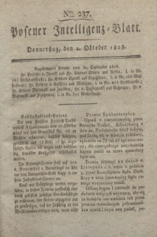 Posener Intelligenz-Blatt. 1828, Nro. 237 (2 Oktober) + dod.