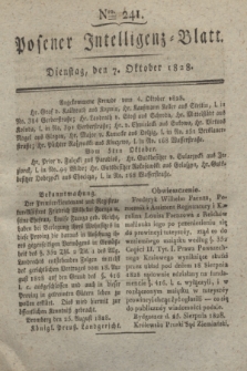 Posener Intelligenz-Blatt. 1828, Nro. 241 (7 Oktober) + dod.