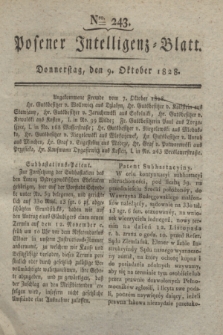 Posener Intelligenz-Blatt. 1828, Nro. 243 (9 Oktober)